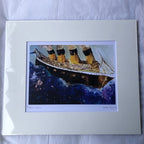 Titanic A5 Mounted Acrylic Print  .. Titled Into The Unknown