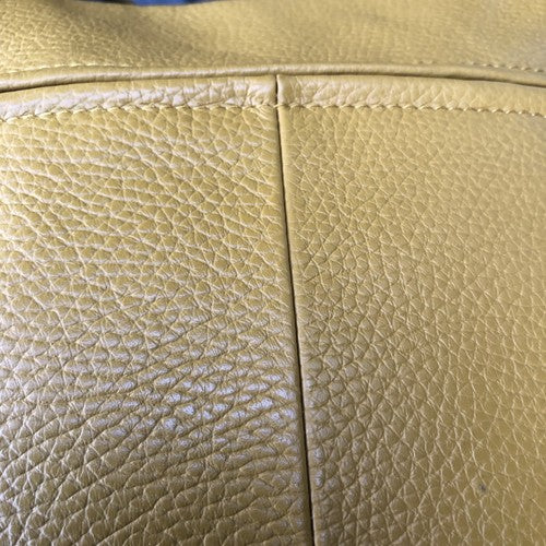 GG Fratelli Leather Yellow Cross Body Bag