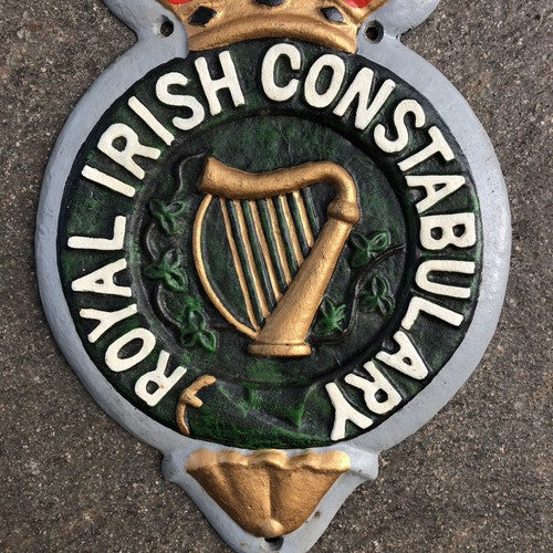 Royal Irish Constabulary Reproduction Cast Iron Sign