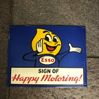 Esso Sign Of Happy Motoring Enamel Sign