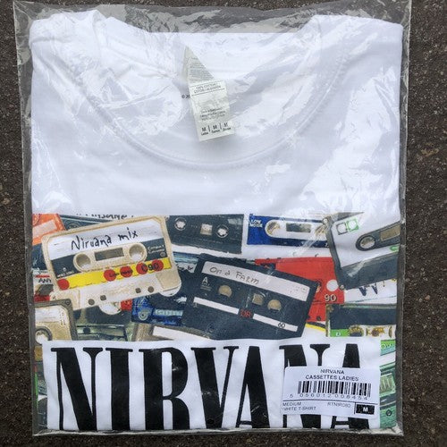 Nirvana Cassettes Ladies Teeshirt