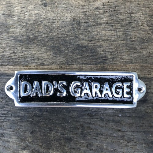 Dads Garage Aluminium Sign