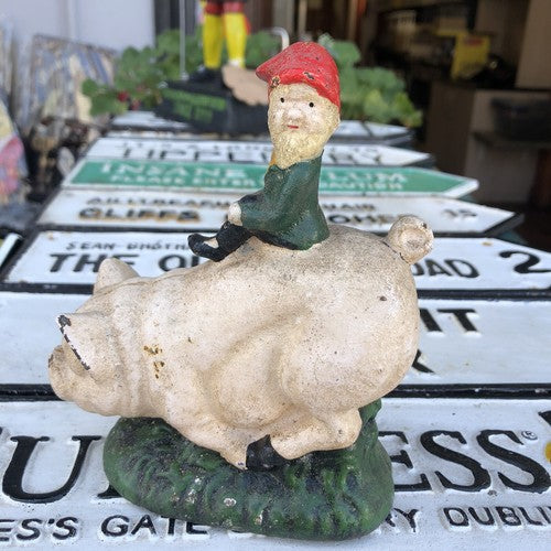 Leprechaun Money Box Cast Iron