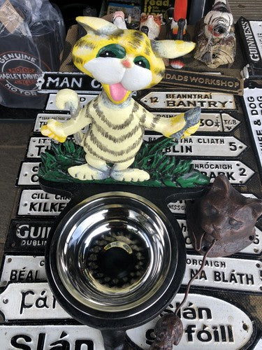 Cast Iron Cat Feeder