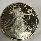 Gold Plated Copper Medallion Classic 1933 USA Dollar Double Eagle Coin