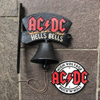 AC/DC Sign & Bell Cast Iron