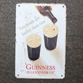 Guinness Two Heads Are Better Than One Heavy Gauge Metal Sign