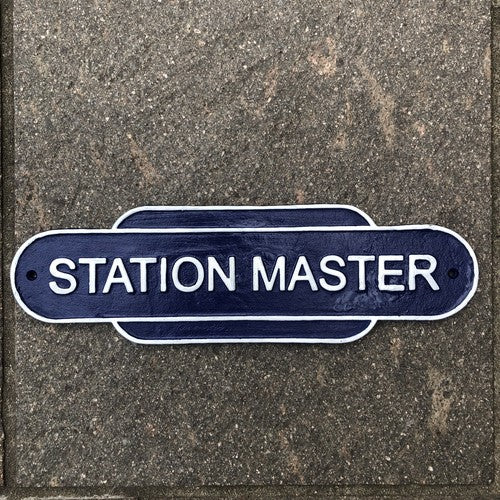 Station Master Cast Iron Sign