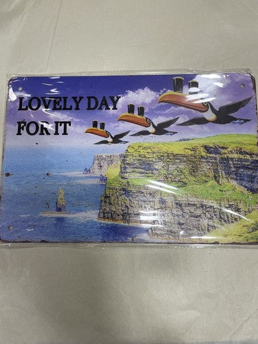 Guinness Lovely Day For It Tin Sign New Design