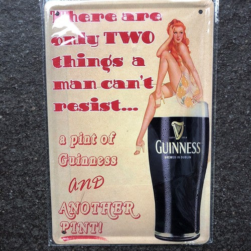 Bundle Of 3 Metal Drink Signs