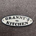 Grannyâs Kitchen Cast Iron Sign