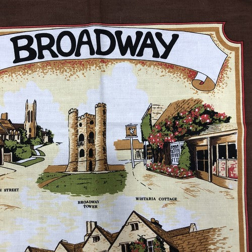 In The Cotswolds Broadway Vintage Tea towel