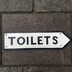 Toilets Cast Iron Sign