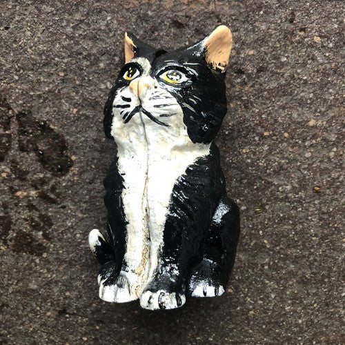 Cat Cast Iron Money Box Vintage Style