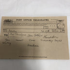 Post Office Telegraph Forms Seven Edwardian (1903)
