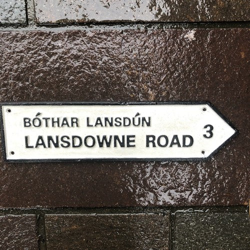 Lansdowne Road Cast Iron Sign Large