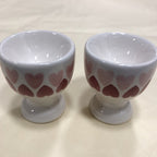 Eggcups Sweetheart Design Pair