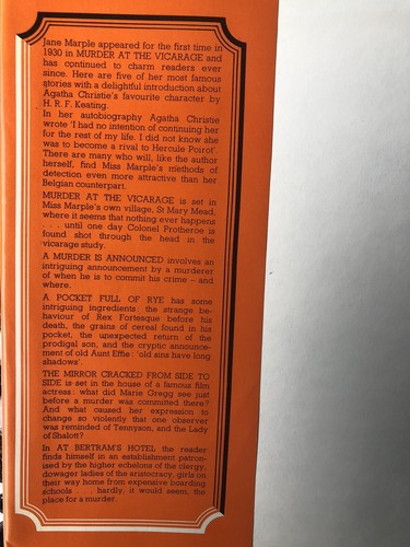 Agatha Christie A Miss Marple Quintet FP 1978
