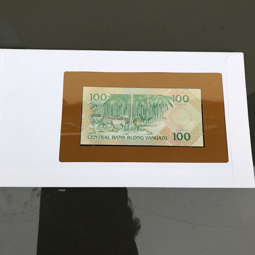 Vanuatu Franklin Mint Bank Note Overseas Post Available