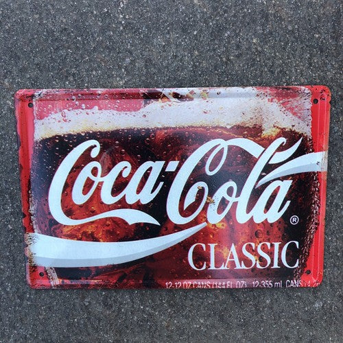 Coca Cola Classic Metal Sign