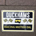 Duckhams Racing Motor Oil Enamel Sign