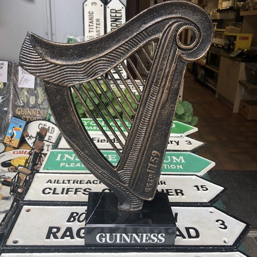 Guinness Harp On Marble Base