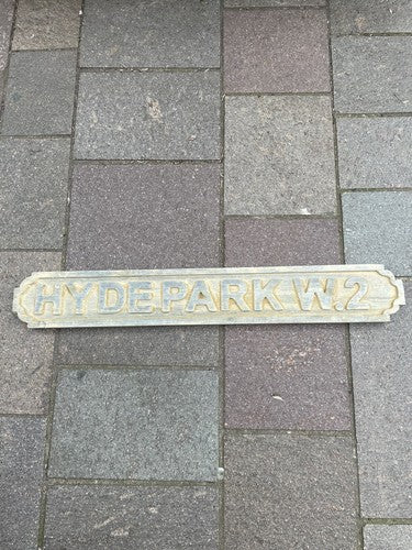 Hyde Park W2 Vintage Style Wooden Sign