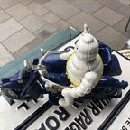 Michelin Man With Passenger In Side Car Cast Iron