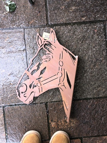 Horse Die Cut Metal Wall Mounted