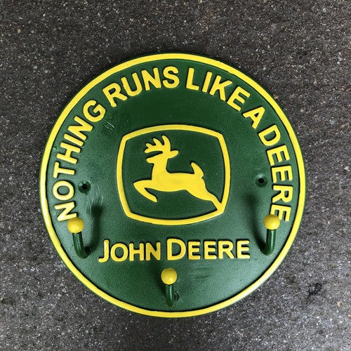Nothing Runs Like A Deere Metal Hook