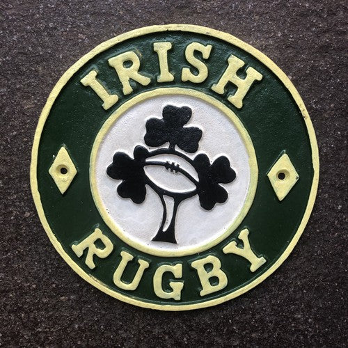 Irish Rugby Cast Iron Sign