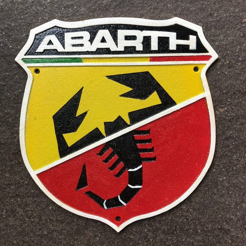 Abarth Cast Iron Sign