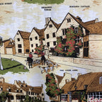 In The Cotswolds Broadway Vintage Tea towel