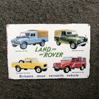 Landrover Britains Most Versatile Vehicle Metal Sign New Design