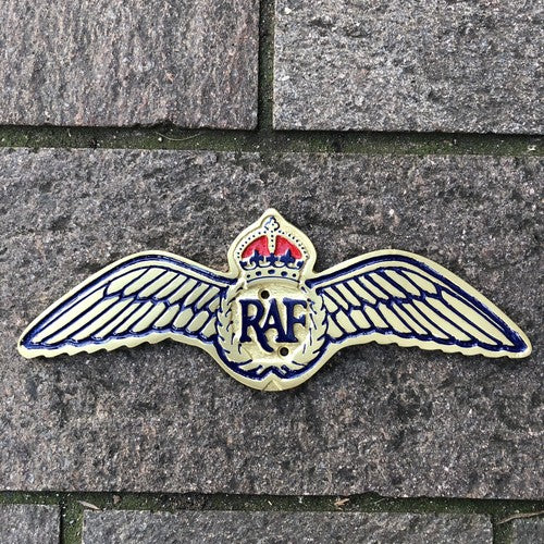 RAF Wings Metal Sign