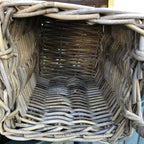 Square Log Basket Handmade