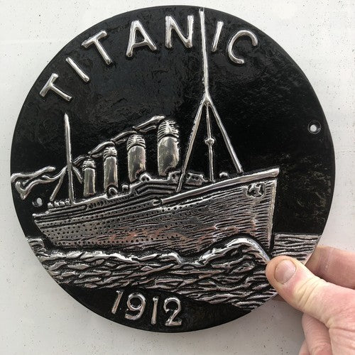 Titanic 1912 Aluminium Plaque