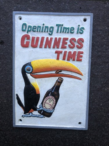 Guinness Time Cast Iron Sign & Guinness Sign Offer
