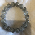 Black Lepidocrocite Quartz Beads Stretch Bracelet