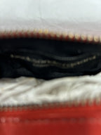 beck sondergaard Red Leather Zipped Pencil Case