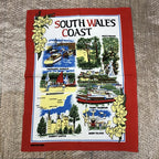 South Wales Coast Vintage Tea Towel