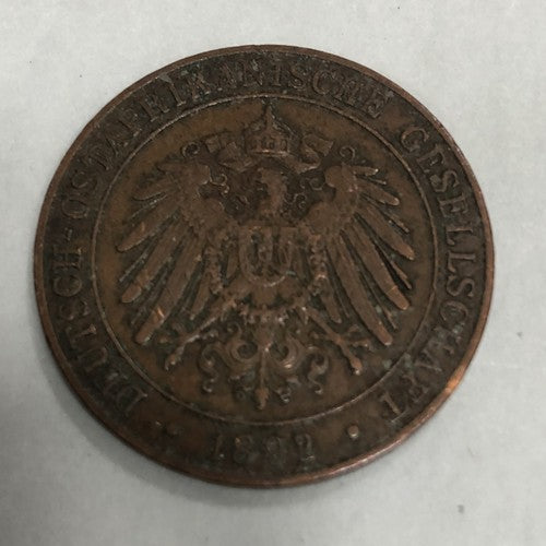 Pesa 1892 German East African Coin