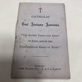 Catholic Booklet Total Abstinence Association Overseas Post Available