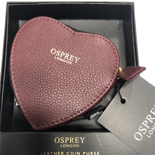 Osprey London Leather Heart Coin Purse