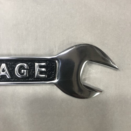 Garage Spanner Aluminium Wall Plaque
