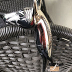 Horse Head Nickel Shoe Horn 53x 9 X5 Cms