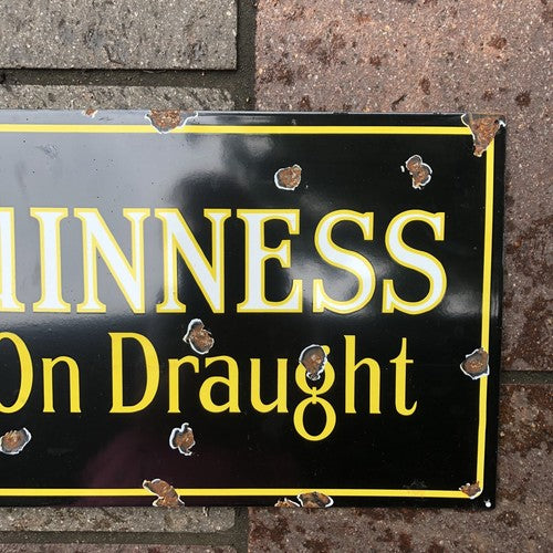 Guinness On Draught Enamel Sign