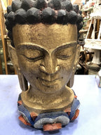 Vintage Buddha Carved Head
