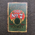 Jack Daniels Whiskey Metal Sign New Design
