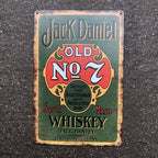 Jack Daniels Whiskey Metal Sign New Design